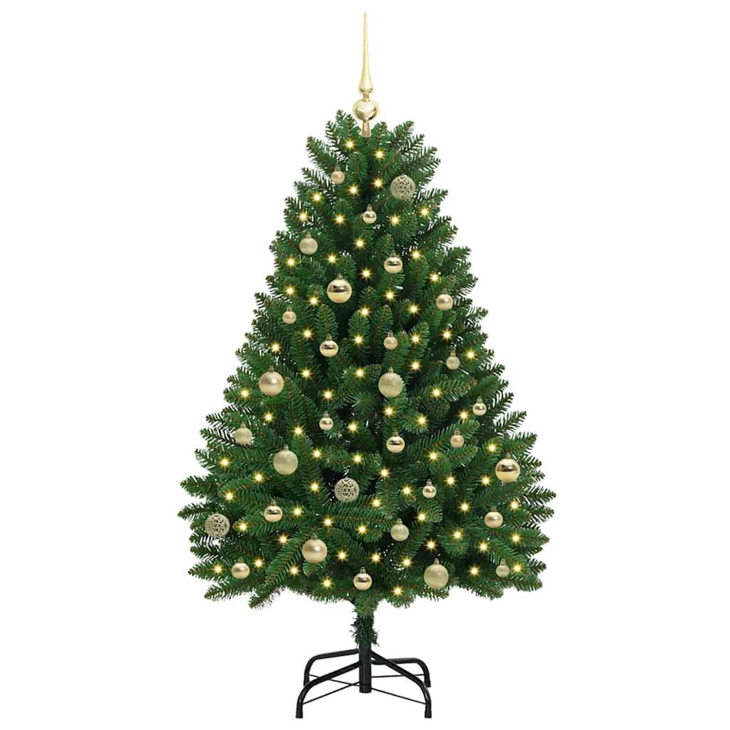 Albero di Natale artificiale Verde 150 cm PVC e Metallo
