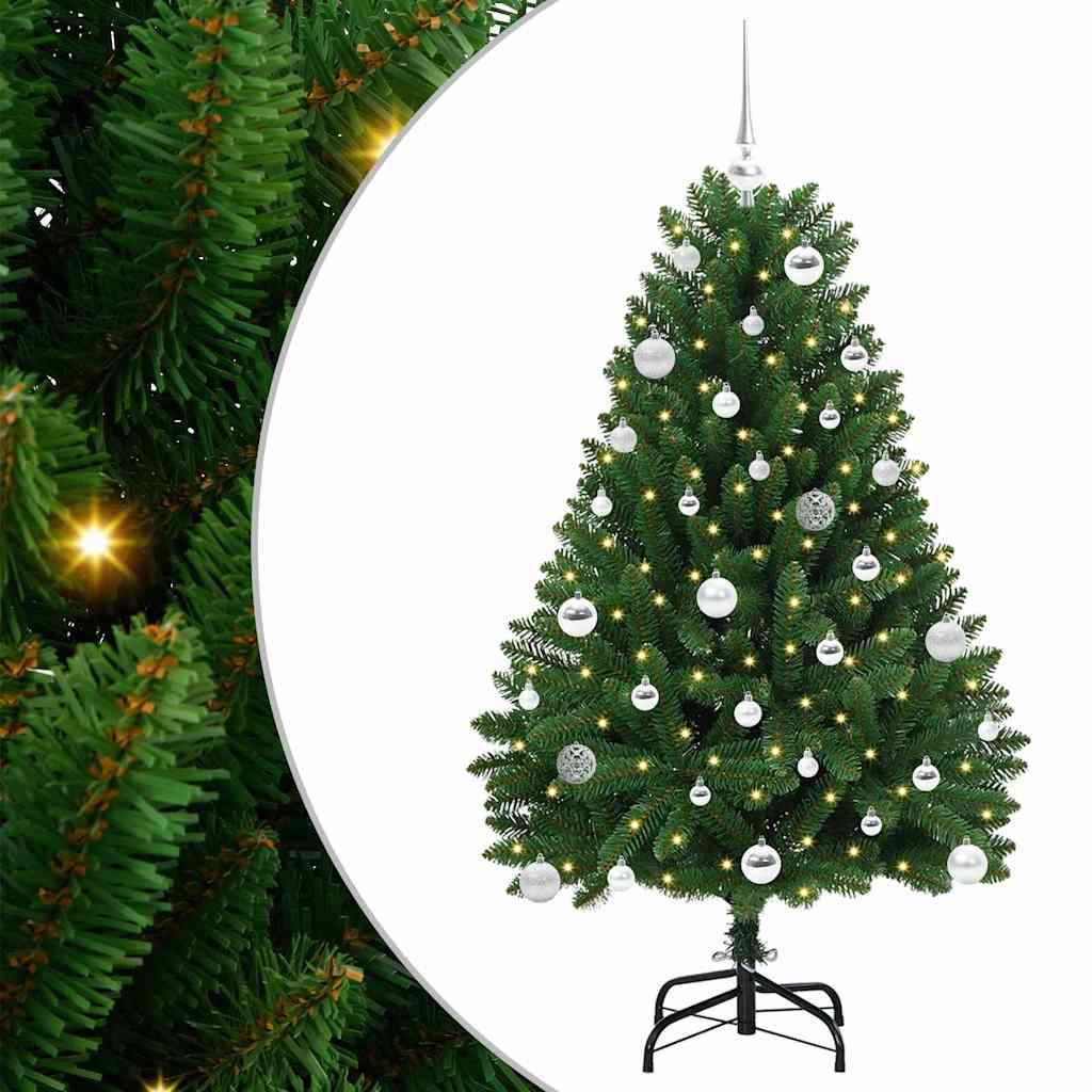 Albero di Natale artificiale Verde 150 cm PVC e Metallo