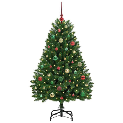 Albero di Natale artificiale Verde 150 cm PVC e Metallo