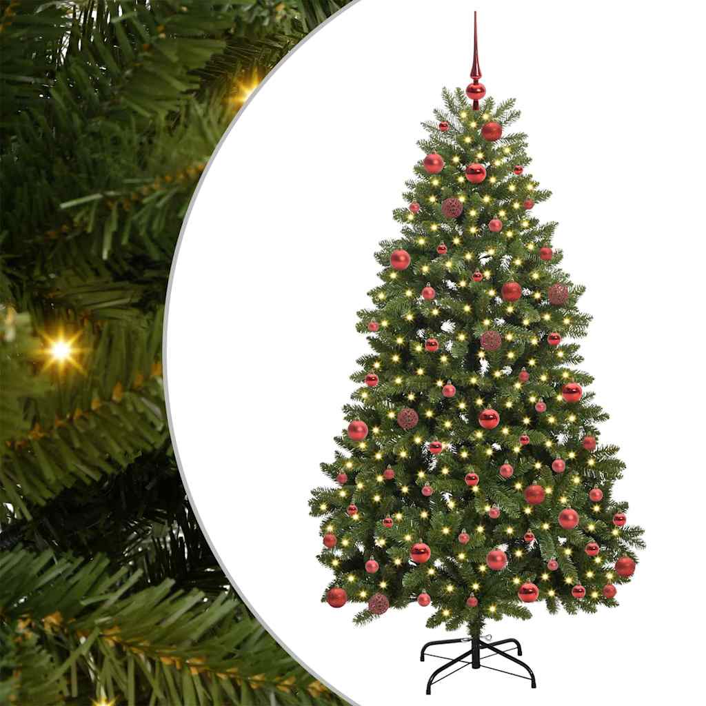 Albero di Natale artificiale Verde 180 cm PVC e Metallo