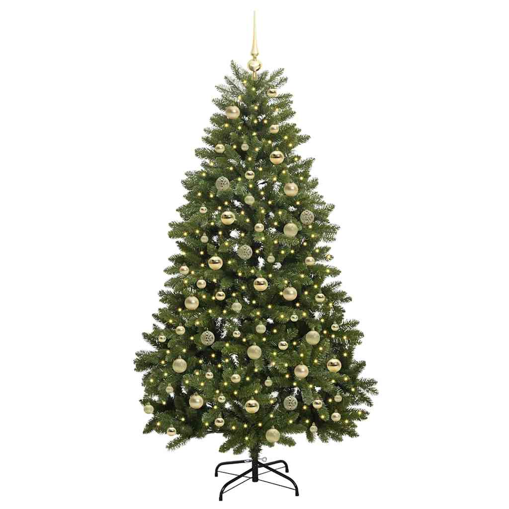 Albero di Natale artificiale Verde 180 cm PVC e Metallo