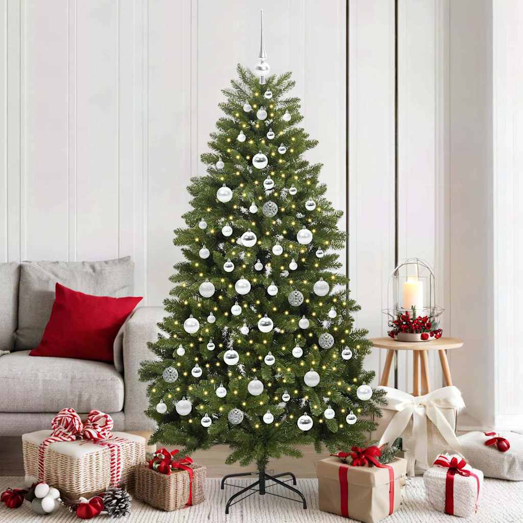 Albero di Natale artificiale Verde 180 cm PVC e Metallo
