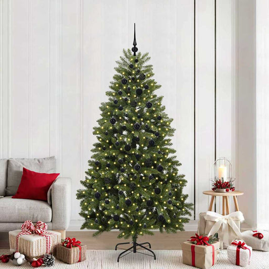 Albero di Natale artificiale Verde 210 cm PVC e Metallo