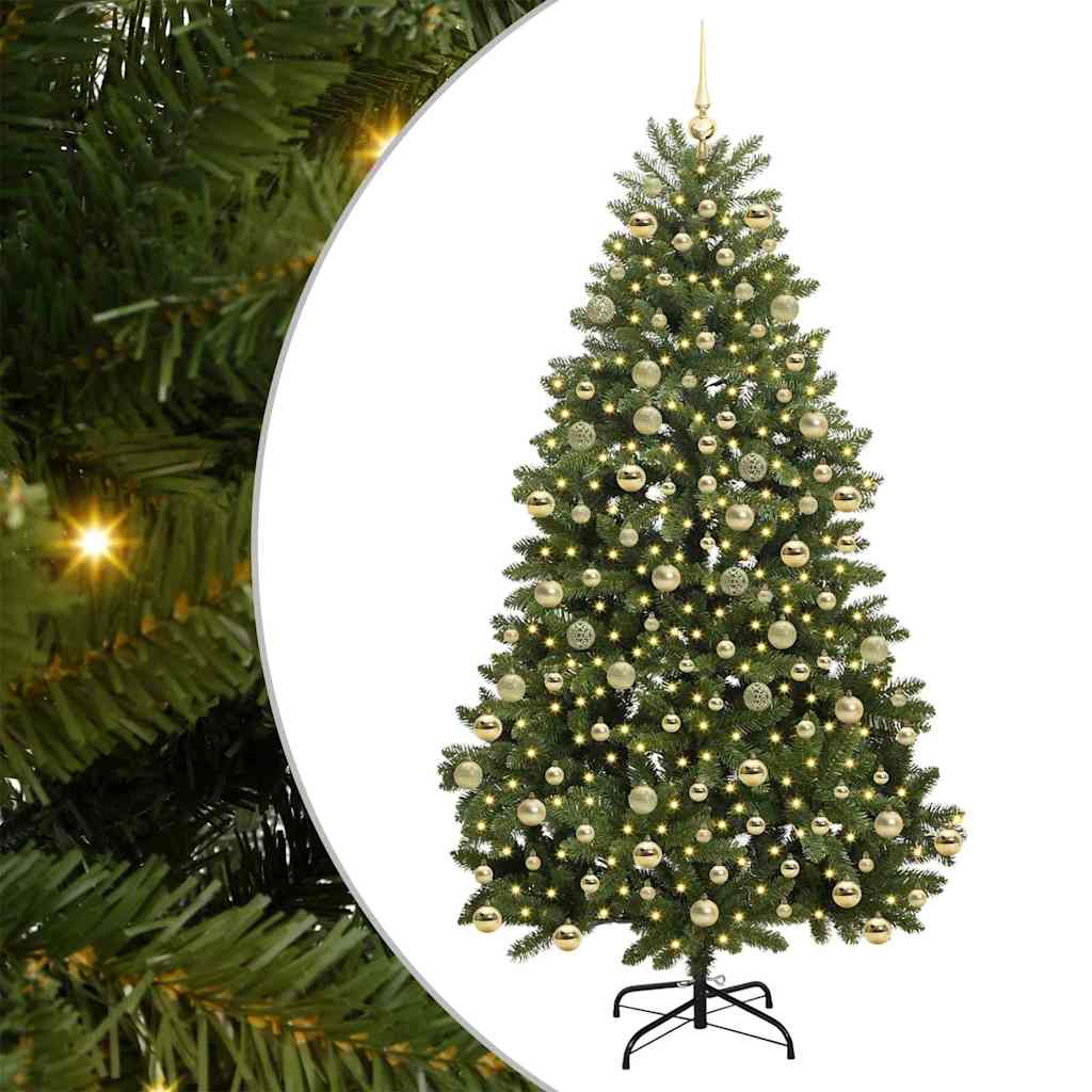 Albero di Natale artificiale Verde 210 cm PVC e Metallo