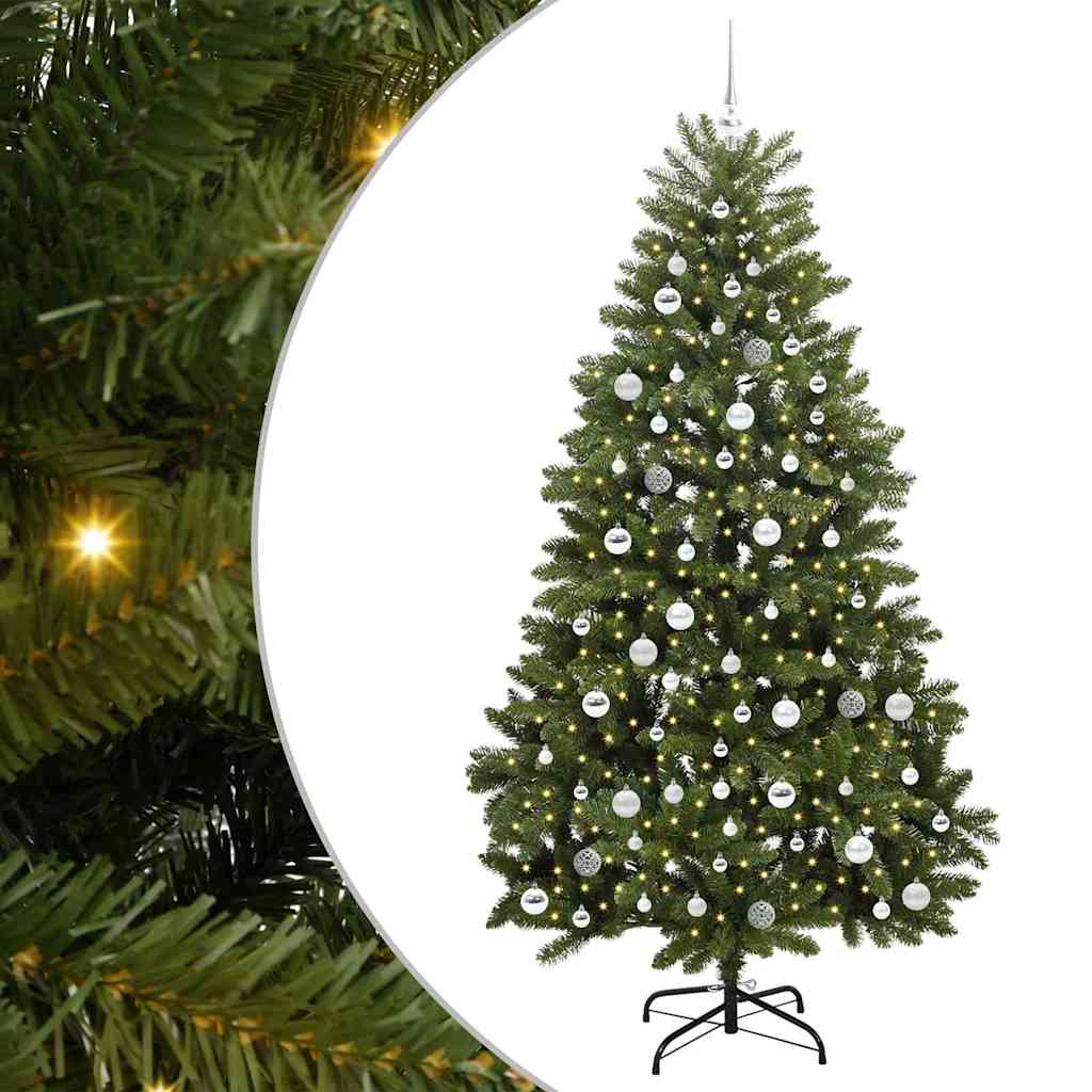Albero di Natale artificiale Verde 210 cm PVC e Metallo