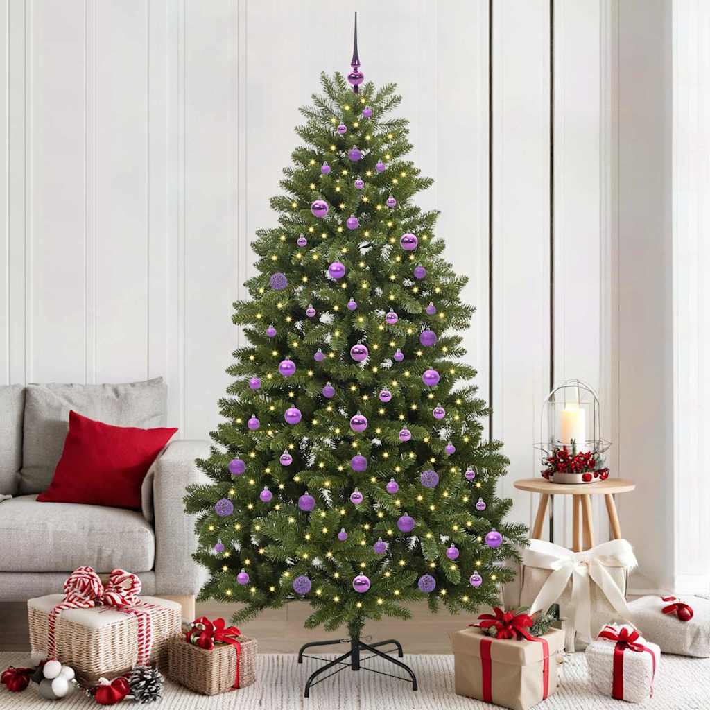 Albero di Natale artificiale Verde 210 cm PVC e Metallo