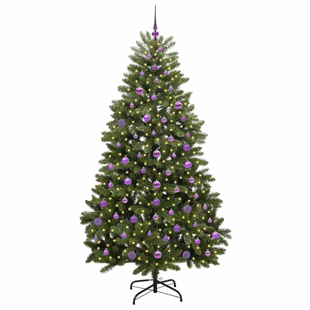 Albero di Natale artificiale Verde 210 cm PVC e Metallo