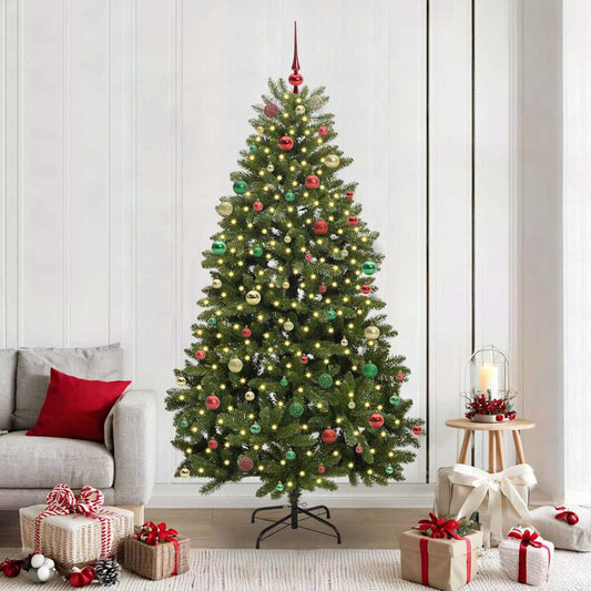 Albero di Natale artificiale Verde 210 cm PVC e Metallo