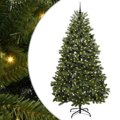 Albero di Natale artificiale Verde 240 cm PVC e Metallo