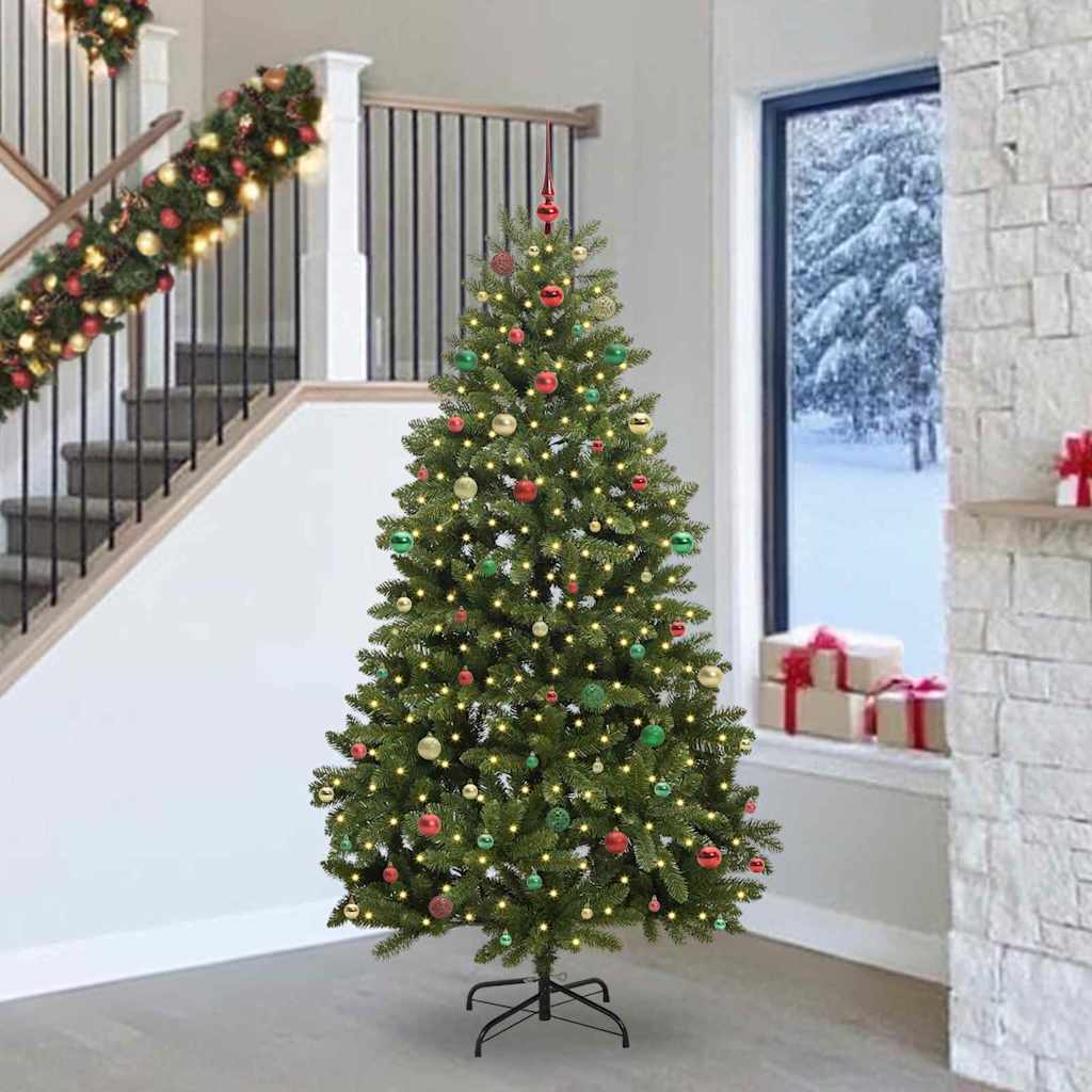 Albero di Natale artificiale Verde 240 cm PVC e Metallo