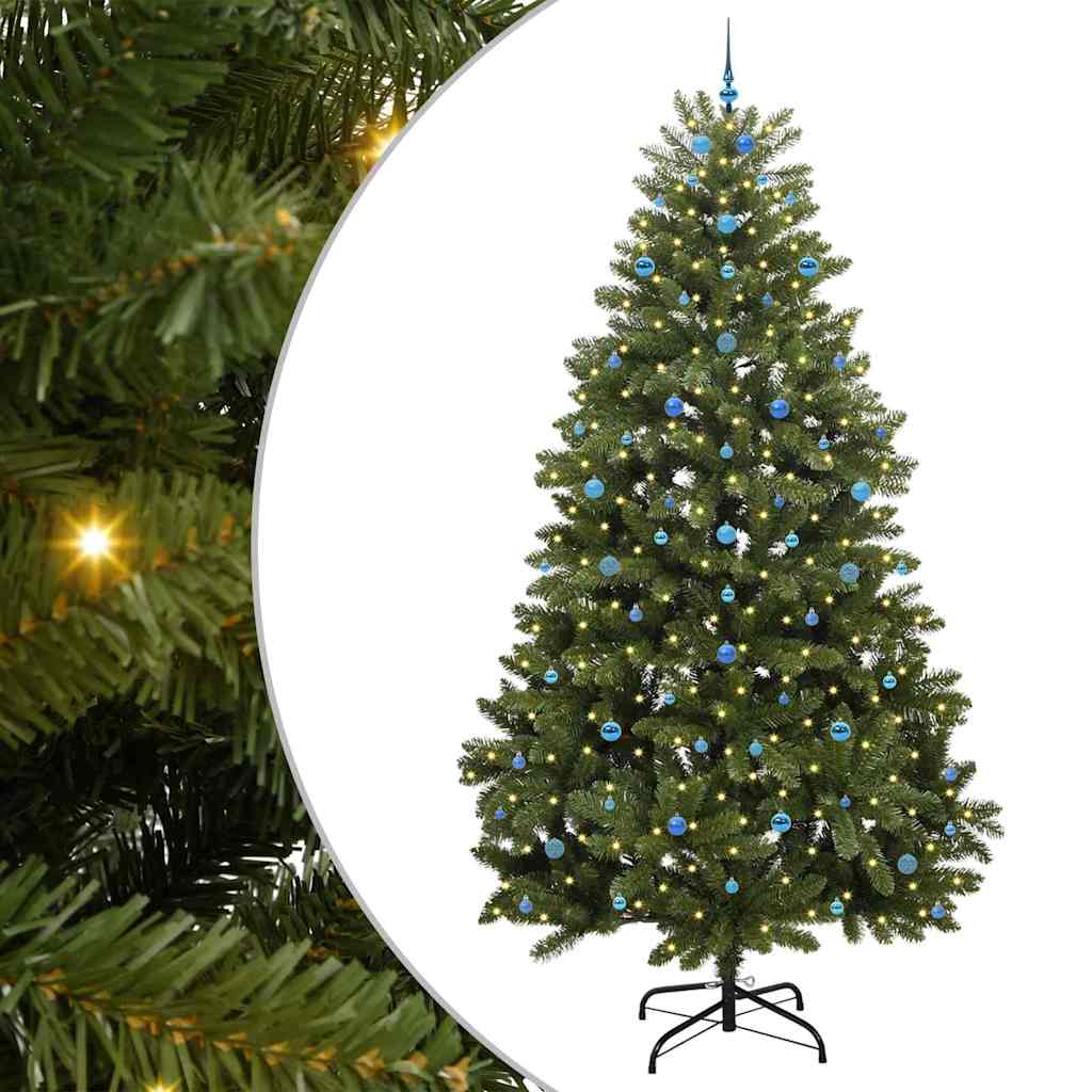 Albero di Natale Artificiale con Rami Pieghevoli 300 cm 300 LED