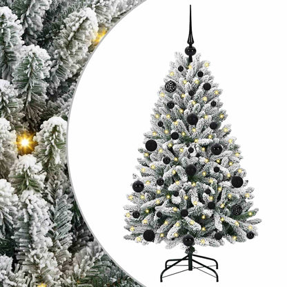 Albero di Natale artificiale con 150 LED Verde e Bianco 120 cm