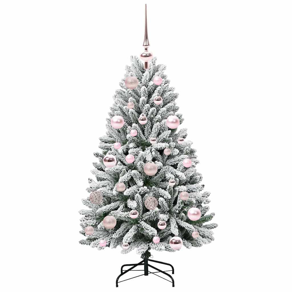 Albero di Natale artificiale con 150 LED Verde e Bianco 120 cm