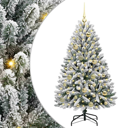 Albero di Natale artificiale con 150 LED Verde e Bianco 120 cm