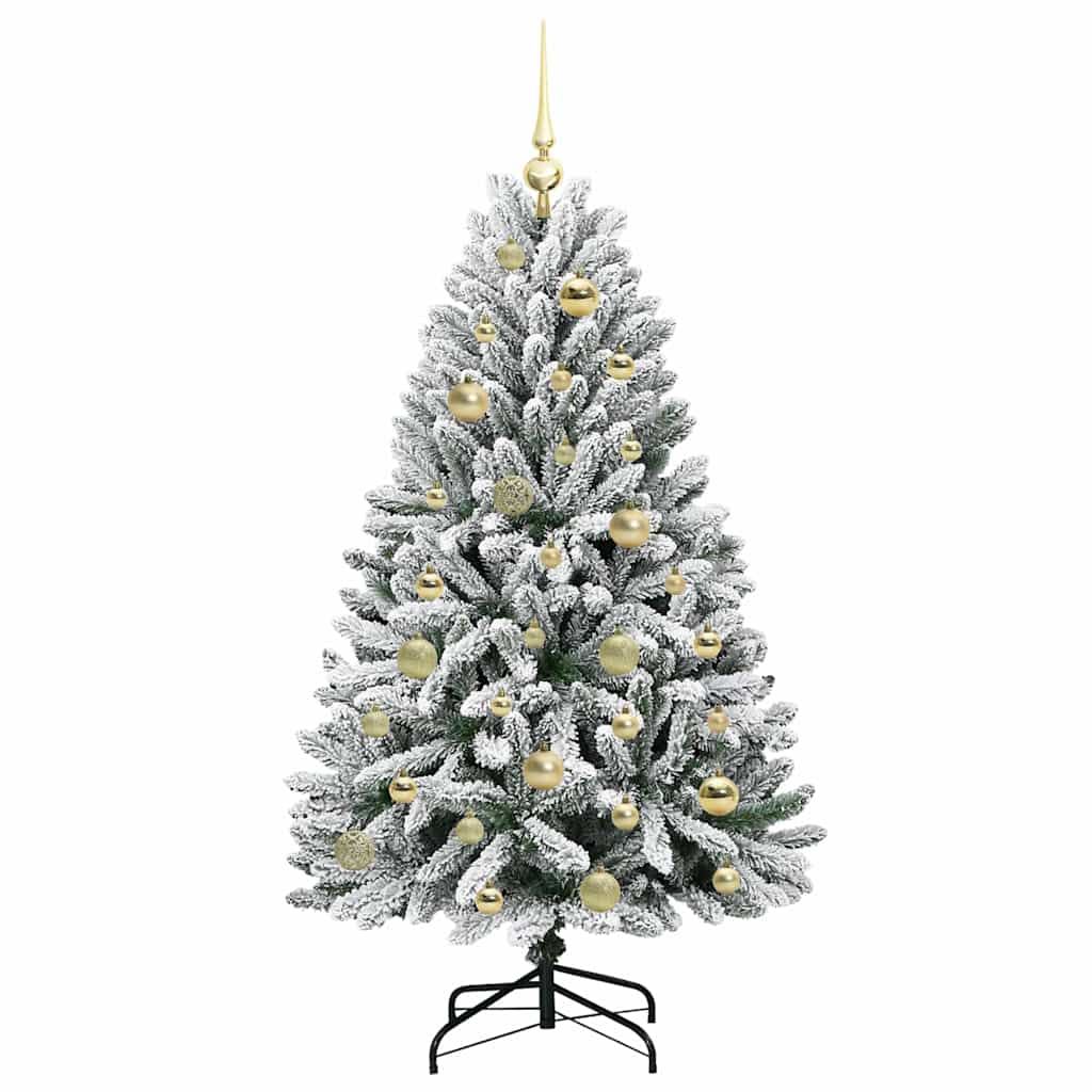 Albero di Natale artificiale con 150 LED Verde e Bianco 120 cm