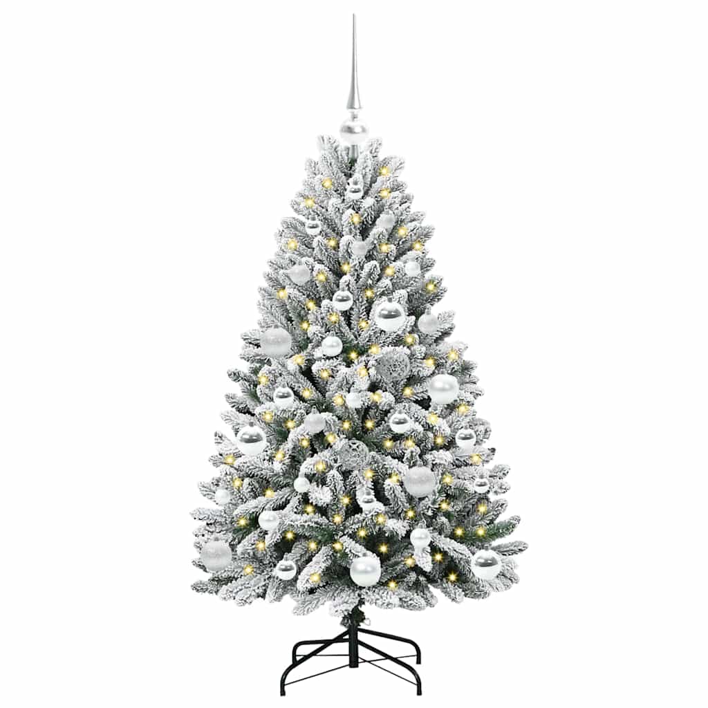 Albero di Natale artificiale con 150 LED Verde e Bianco 120 cm