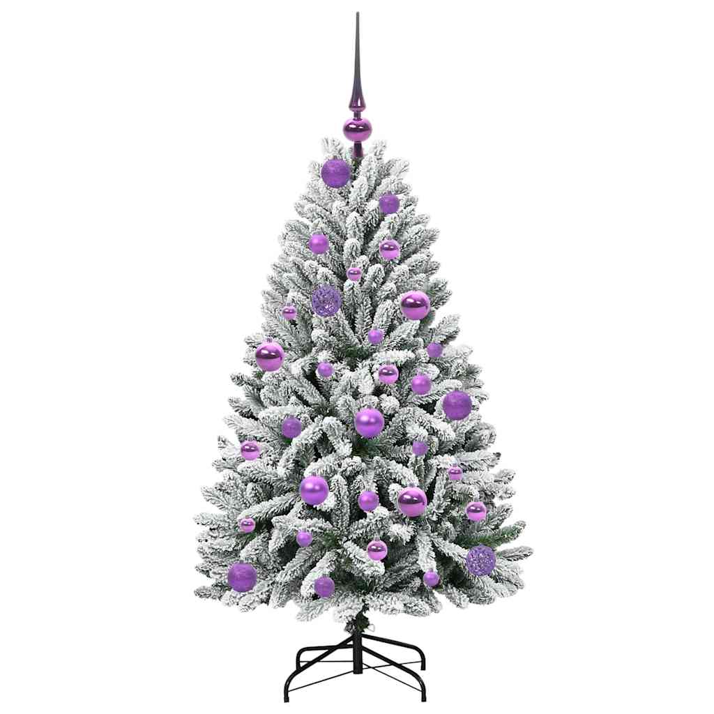 Albero di Natale artificiale con 150 LED Verde e Bianco 120 cm