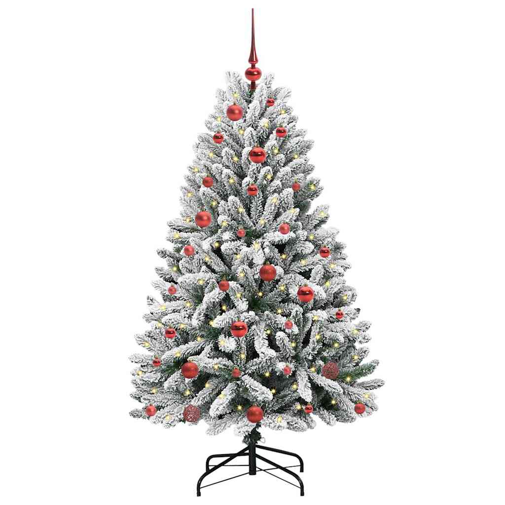 Albero di Natale artificiale con 150 LED Verde e Bianco 150 cm