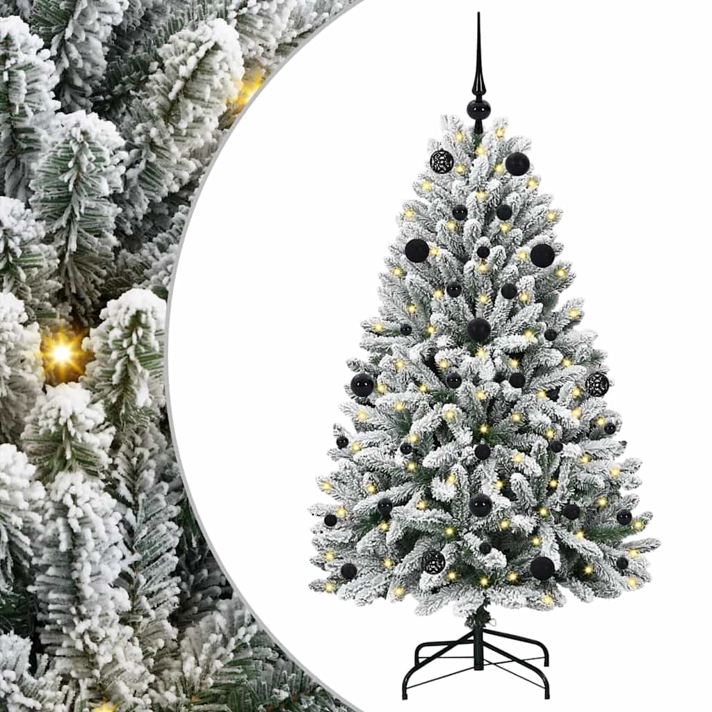 Albero di Natale artificiale con 150 LED Verde e Bianco 150 cm