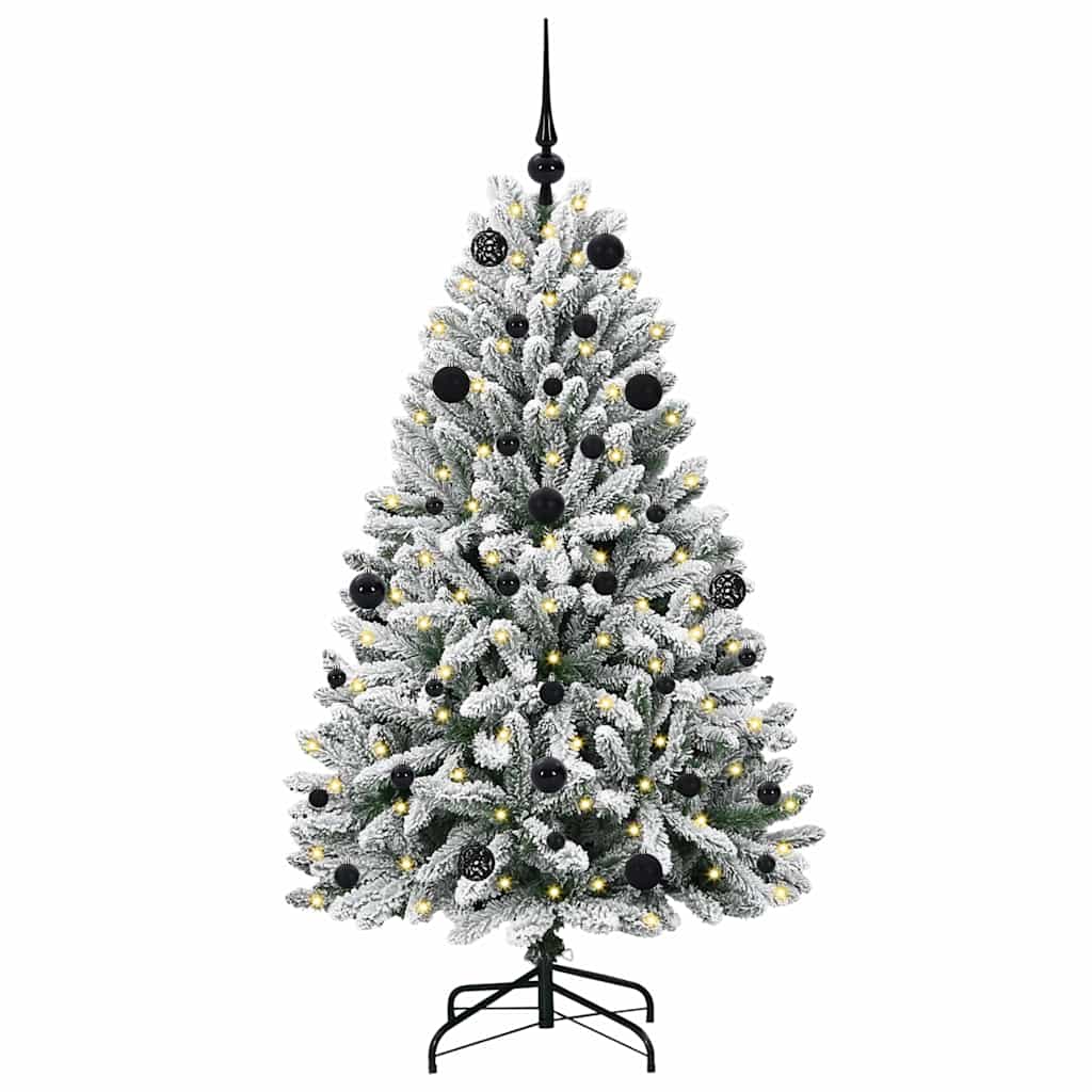 Albero di Natale artificiale con 150 LED Verde e Bianco 150 cm
