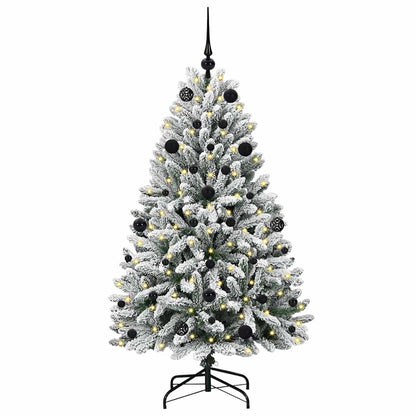 Albero di Natale artificiale con 150 LED Verde e Bianco 150 cm