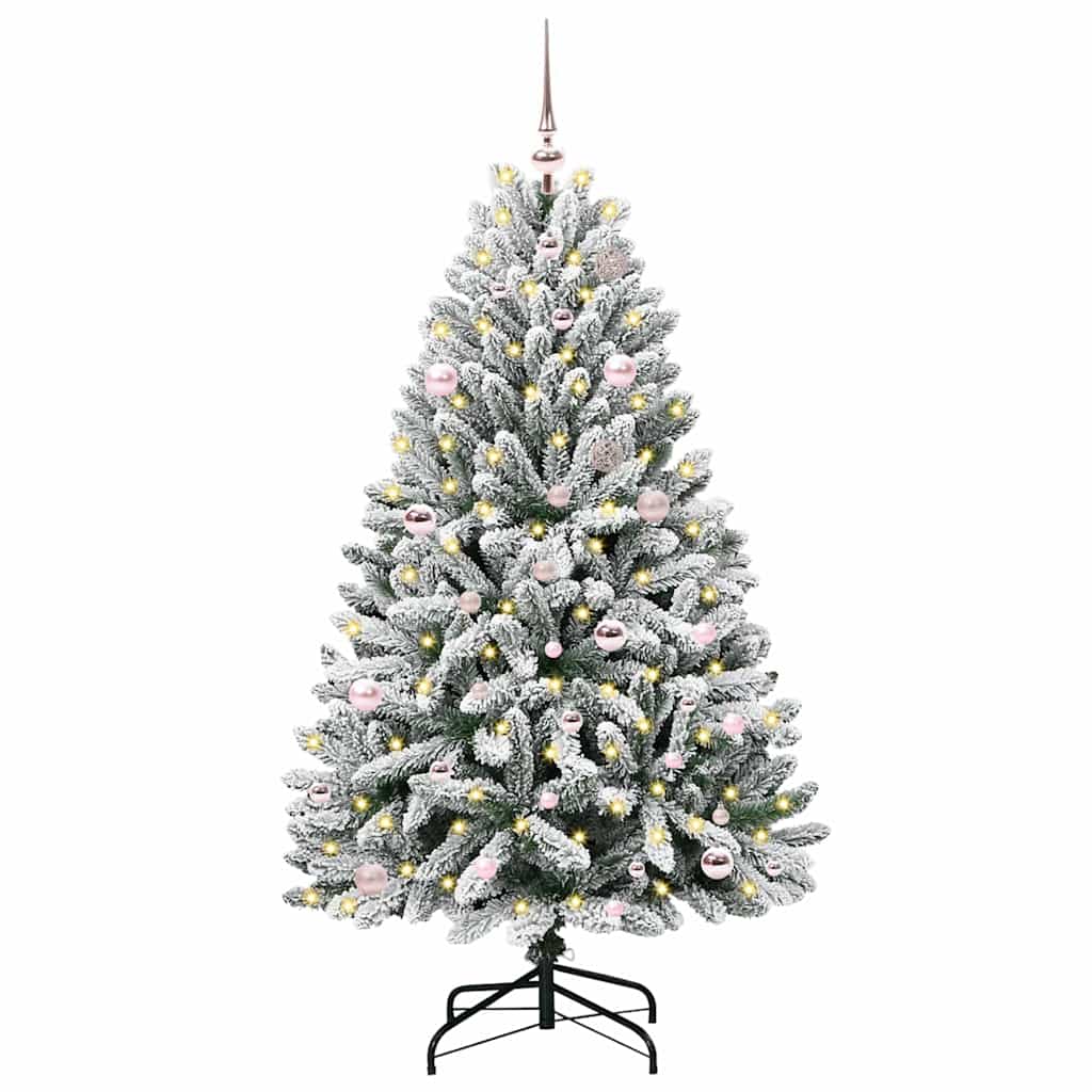 Albero di Natale artificiale con 150 LED Verde e Bianco 150 cm
