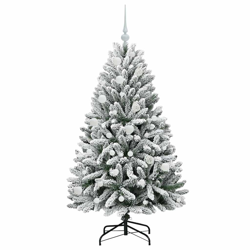 Albero di Natale artificiale con 150 LED Verde e Bianco 150 cm