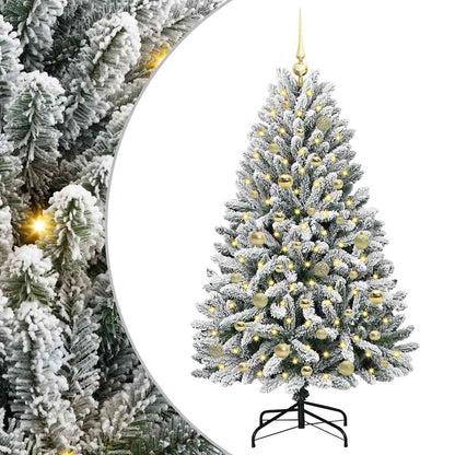 Albero di Natale artificiale con 150 LED Verde e Bianco 150 cm