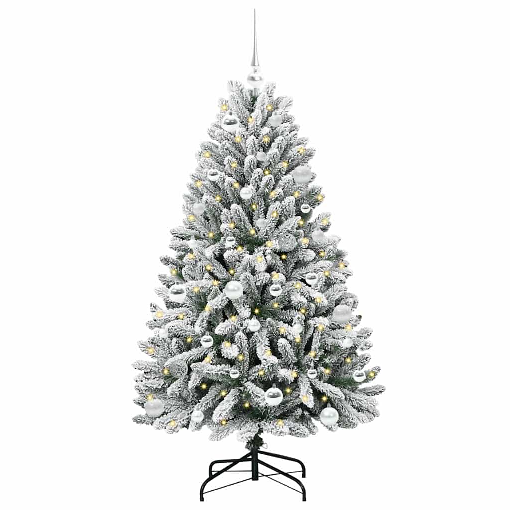 Albero di Natale artificiale con 150 LED Verde e Bianco 150 cm