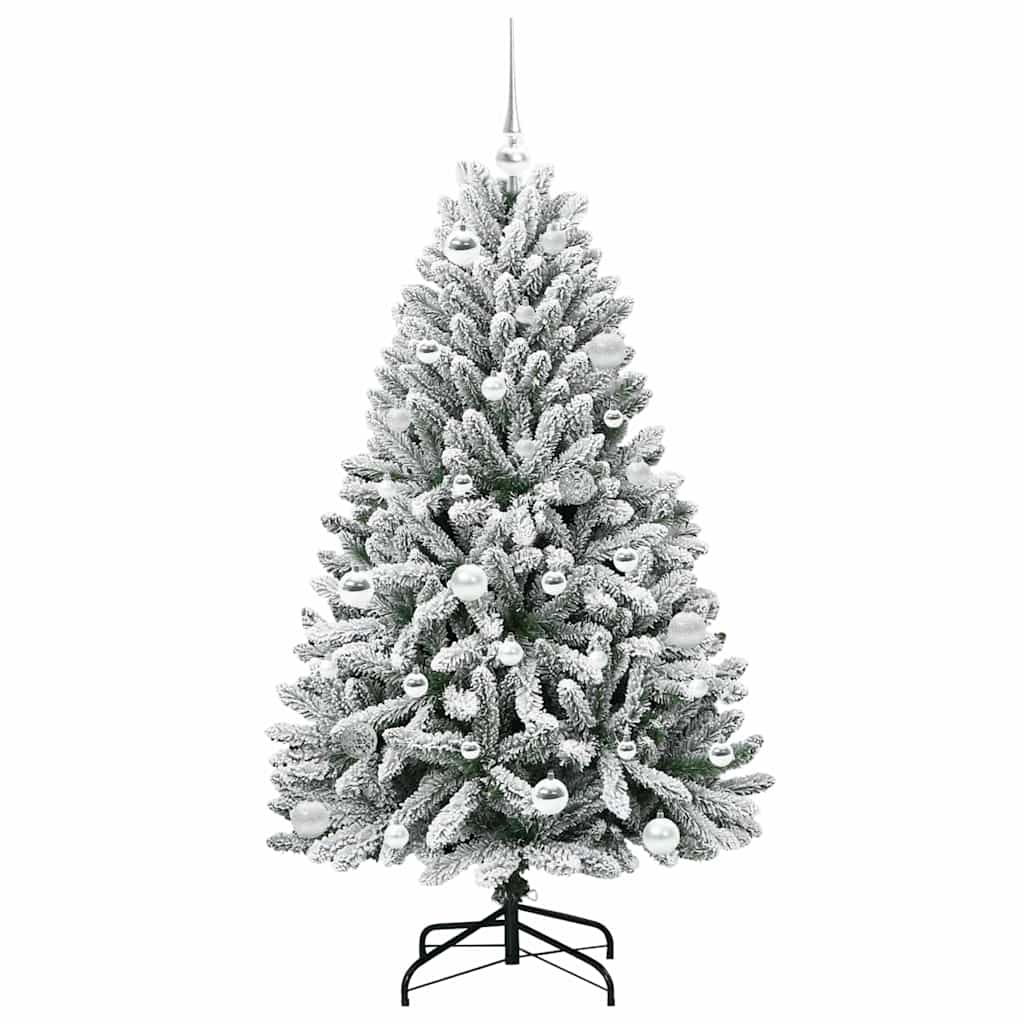 Albero di Natale artificiale con 150 LED Verde e Bianco 150 cm