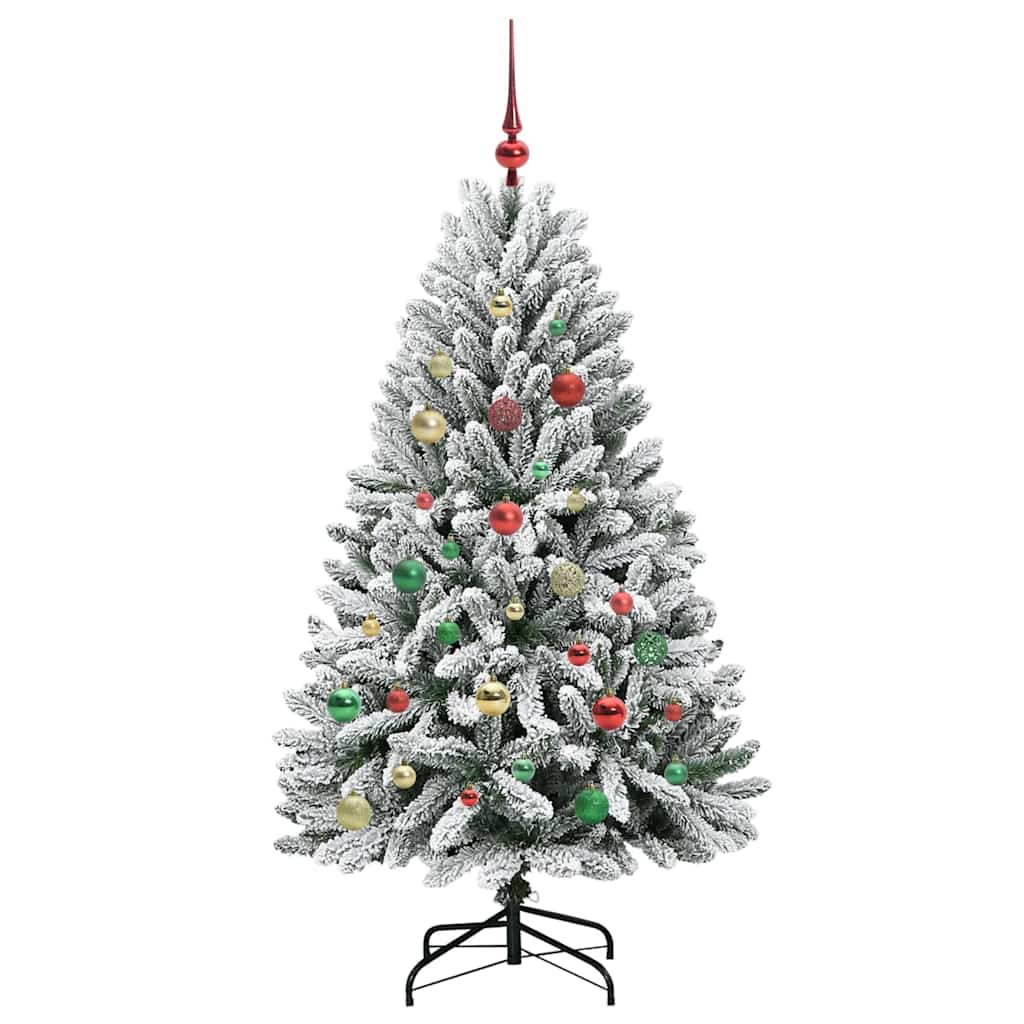 Albero di Natale artificiale con 150 LED Verde e Bianco 150 cm