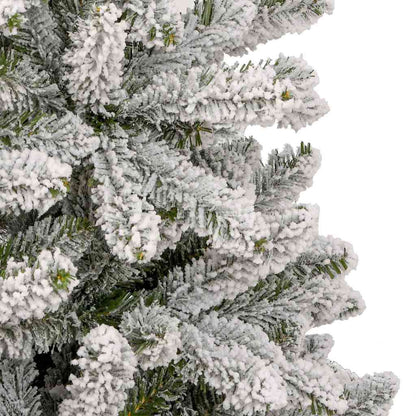 Albero di Natale Artificiale con Rami Pieghevoli Verde e Bianco | homemem39