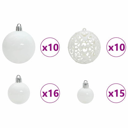 Albero di Natale artificiale con 300 LED Verde e Bianco 180 cm