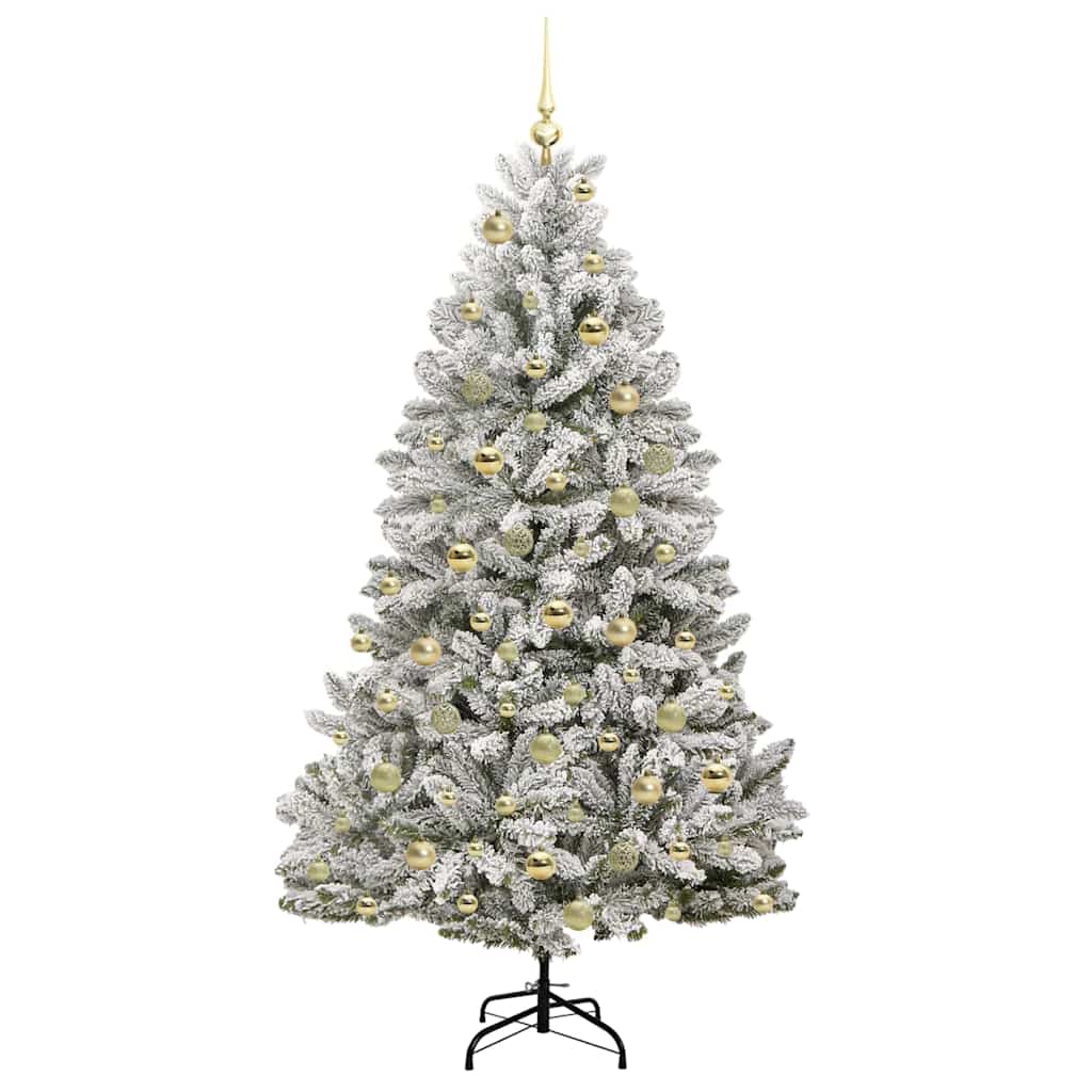 Albero di Natale artificiale con 300 LED Verde e Bianco 180 cm