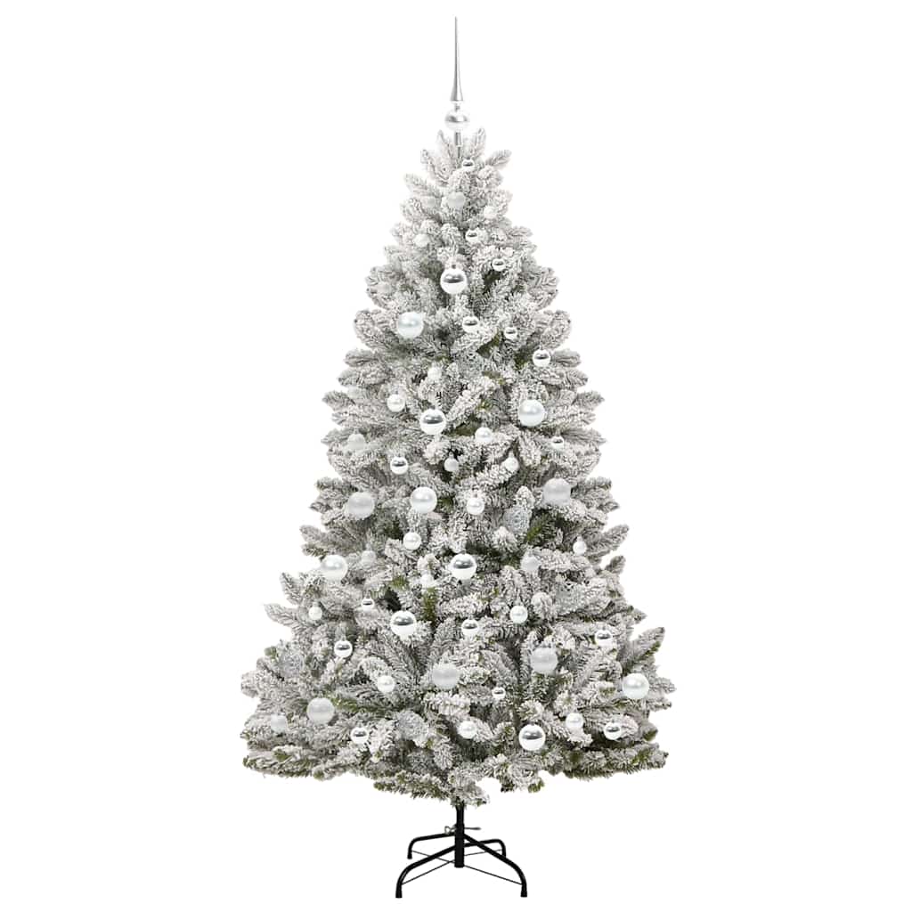 Albero di Natale artificiale con 300 LED Verde e Bianco 180 cm