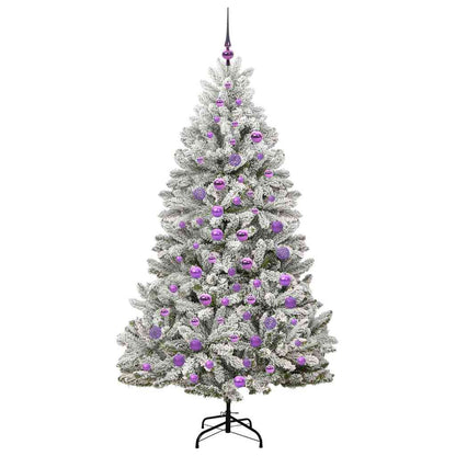 Albero di Natale artificiale con 300 LED Verde e Bianco 180 cm