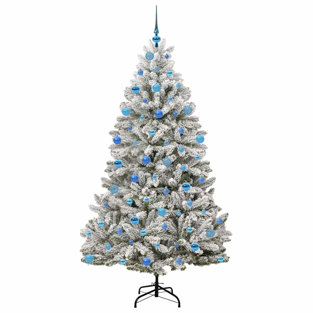 Albero di Natale artificiale con 300 LED Verde e Bianco 180 cm