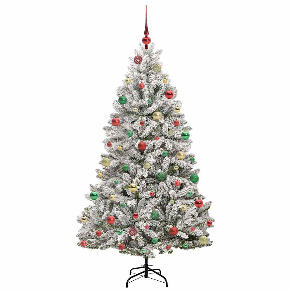Albero di Natale artificiale con 300 LED Verde e Bianco 180 cm