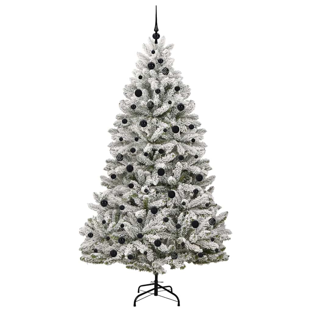 Albero di Natale artificiale con 300 LED Verde e Bianco 210 cm