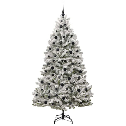 Albero di Natale artificiale con 300 LED Verde e Bianco 210 cm
