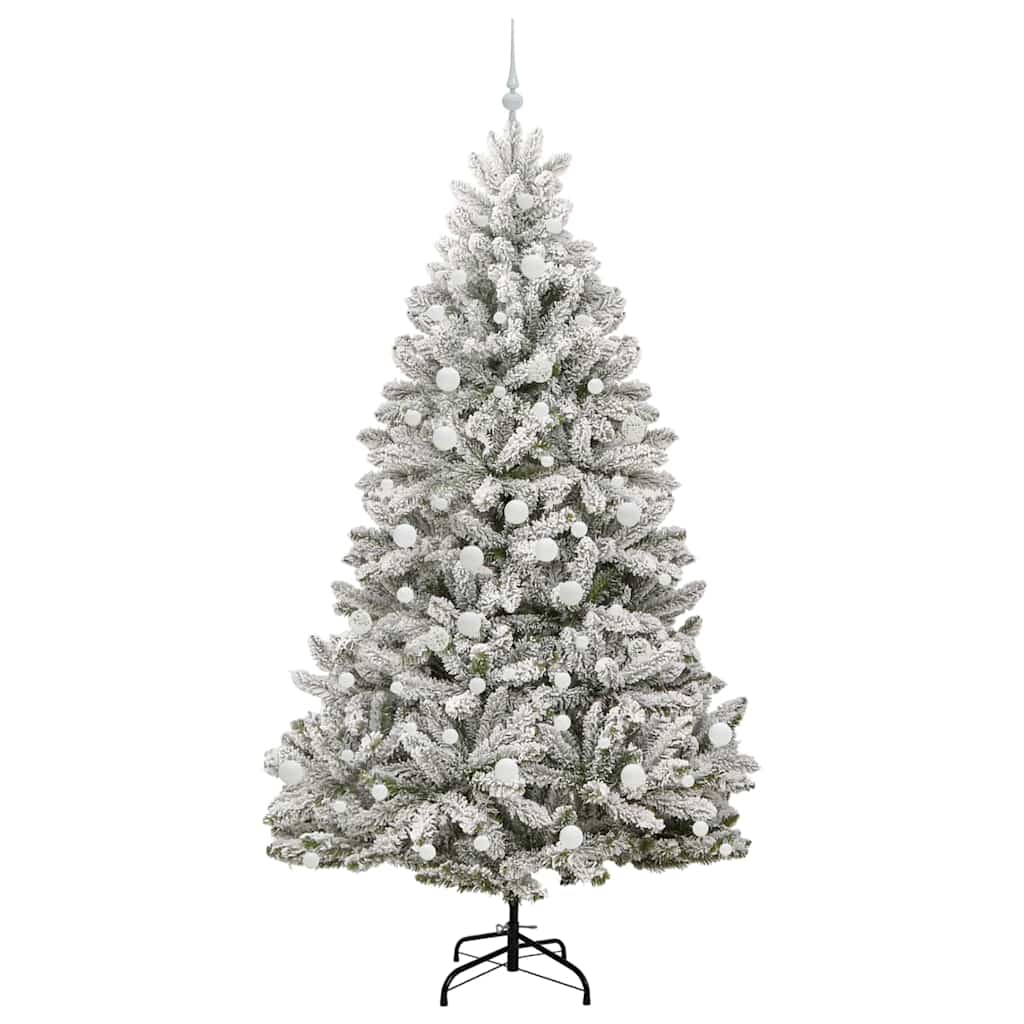 Albero di Natale artificiale con 300 LED Verde e Bianco 210 cm