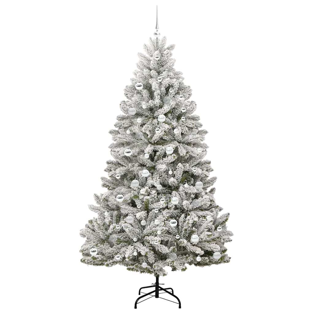 Albero di Natale artificiale con 300 LED Verde e Bianco 210 cm