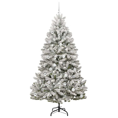 Albero di Natale artificiale con 300 LED Verde e Bianco 210 cm