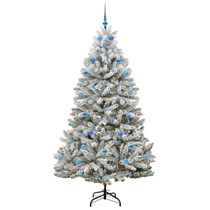 Albero di Natale artificiale con 300 LED Verde e Bianco 210 cm