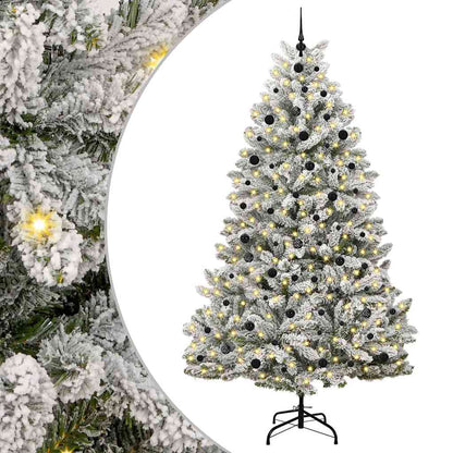 Albero di Natale artificiale con 300 LED Verde e Bianco 240 cm