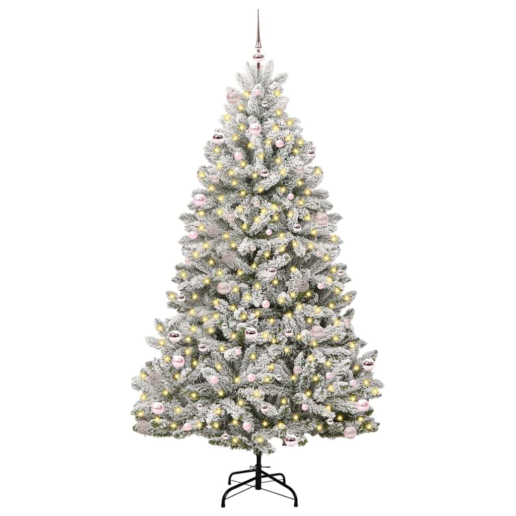 Albero di Natale artificiale con 300 LED Verde e Bianco 240 cm