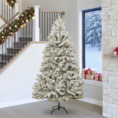 Albero di Natale artificiale con 300 LED Verde e Bianco 240 cm