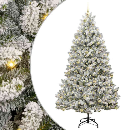 Albero di Natale artificiale con 300 LED Verde e Bianco 240 cm
