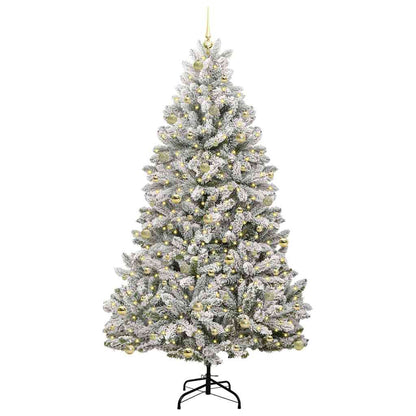 Albero di Natale artificiale con 300 LED Verde e Bianco 240 cm