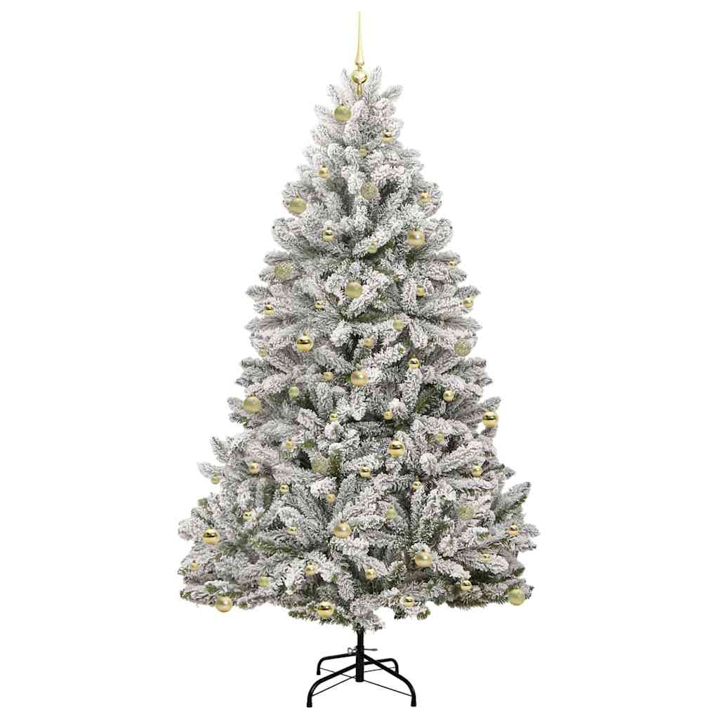 Albero di Natale artificiale con 300 LED Verde e Bianco 240 cm